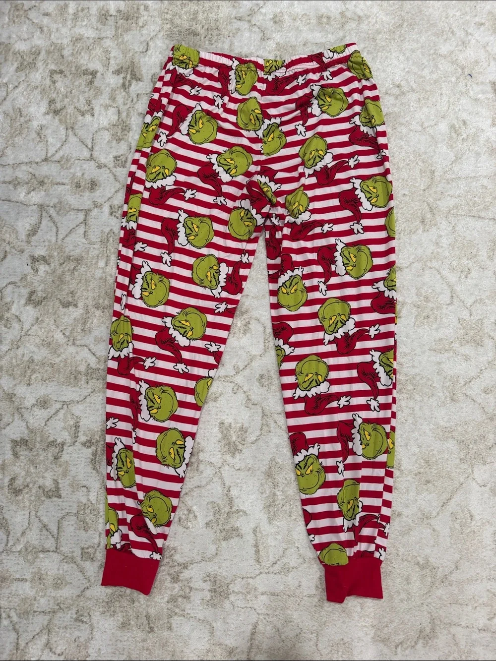 Women’s Red Grinch Stripe Pajama Bottoms